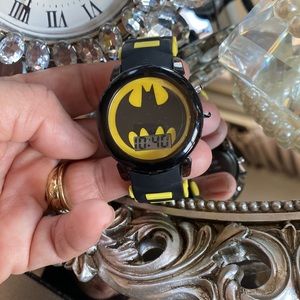 Batman Unisex kids digital rubber plastic watch